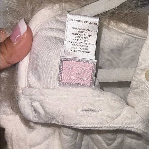 Janie and Jack sweater with fur collar - Picture 3 of 3